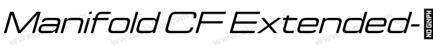 Manifold CF Extended字体转换